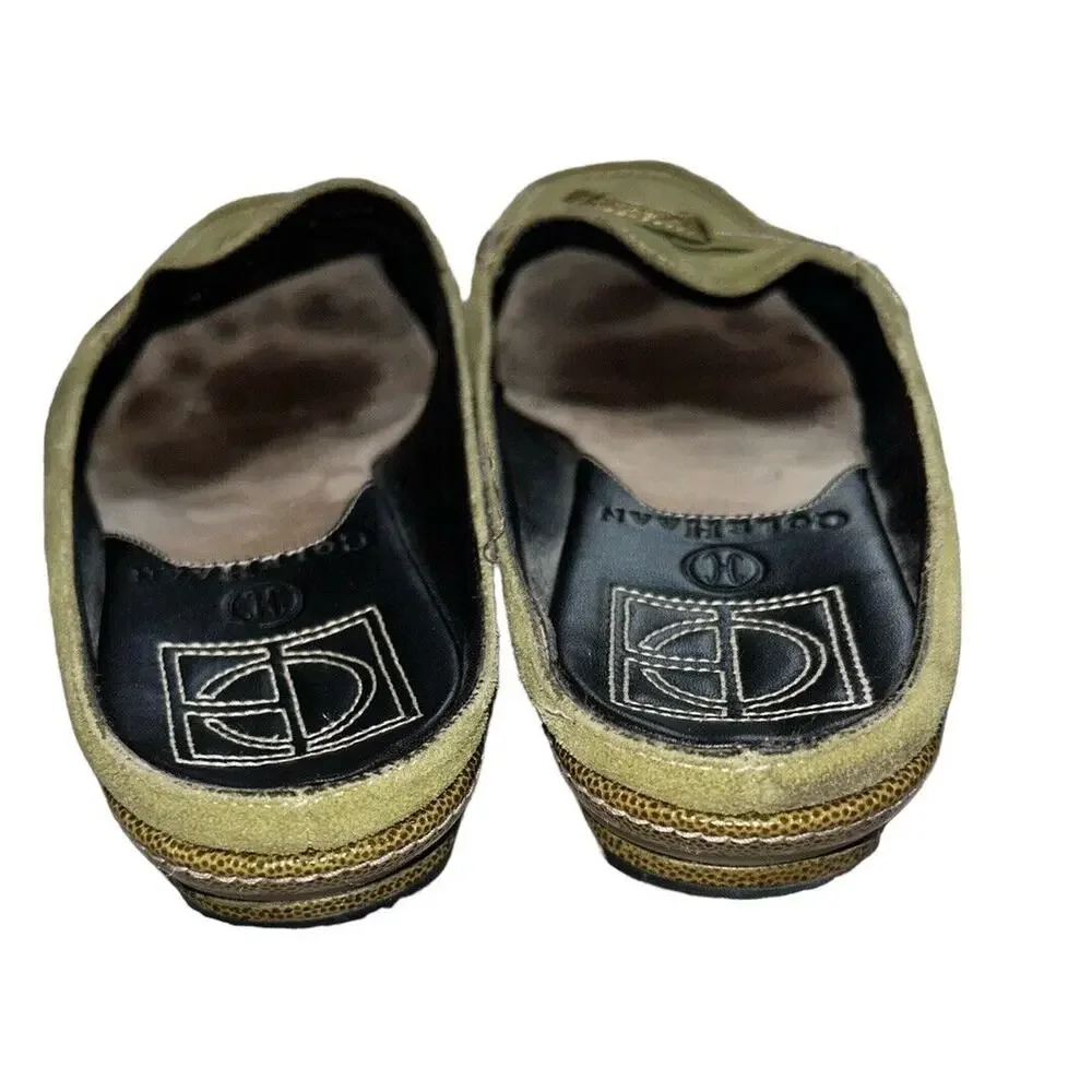 Cole Haan‎ Air slip-on Mules suede green loafer Size 7B Brazil